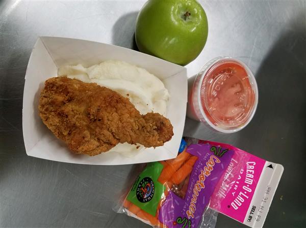 Mashed Potatoes with Chicken Drumstick at MHS